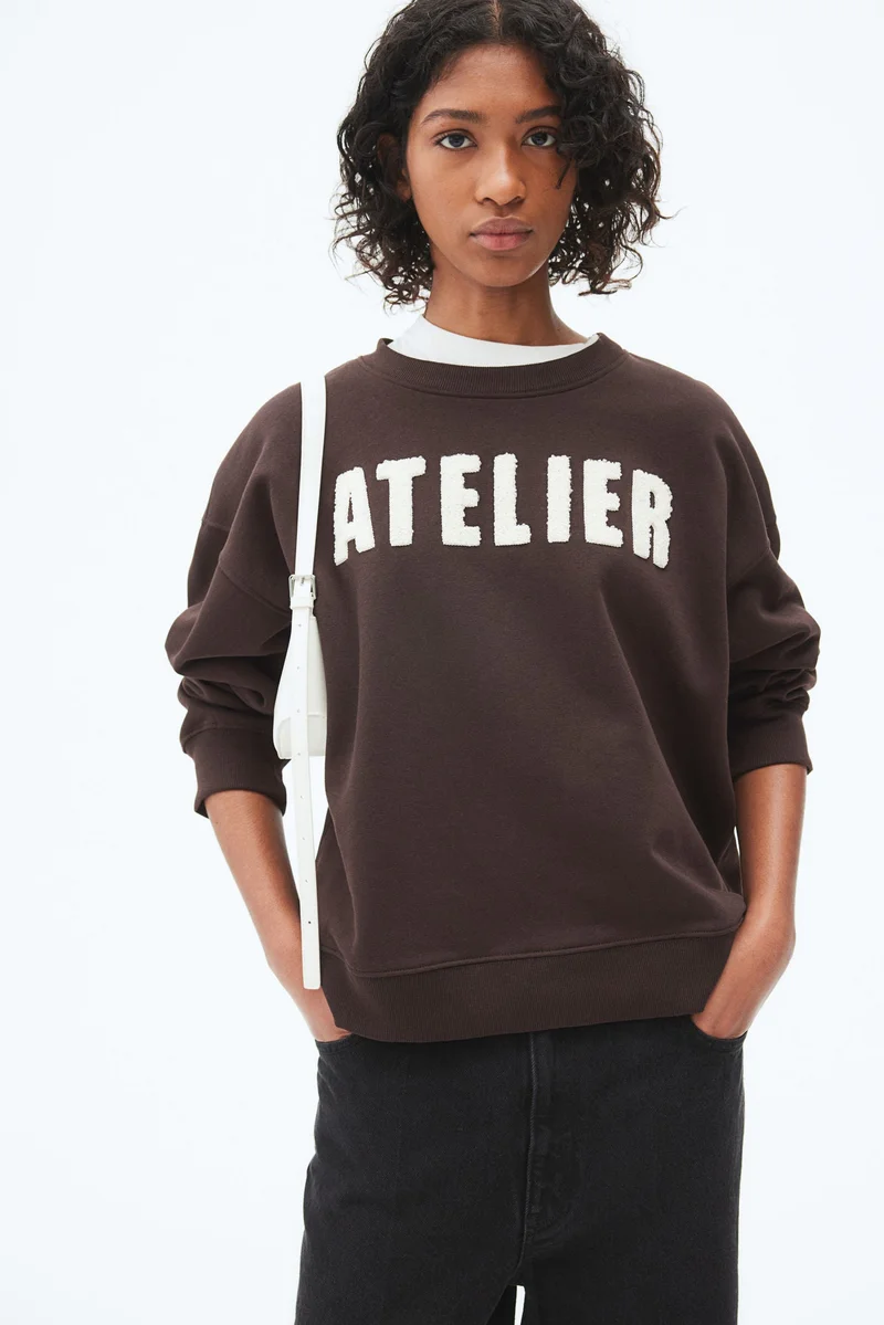 H&M Text-motif sweatshirt