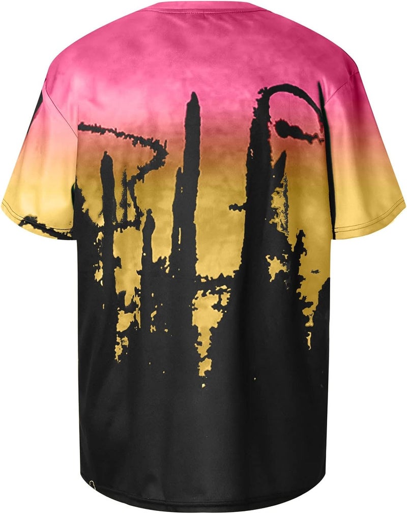 comfrt Short-Sleeve Hawaiian Shirt for Men Unisex Fashion T-Shirt Stretch Workout Tee Top Quick-Dry Golf Shirt - Image 4