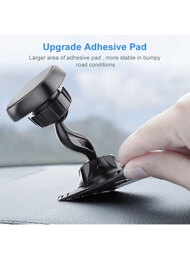 KASTWAVE Phone Holder For Car - Magnetic Car Phone Mount For Vehicle Dashboard, [Double 360 Adjustable Stand] Cell Phone Automobile Cradles With Strong Magnets For Iphone/For Samsung Mobile Phone - Image 5