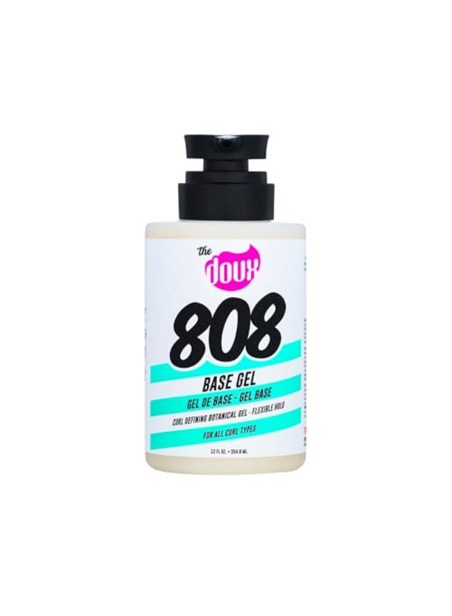 THE DOUX جل تحديد تجاعيد الشعر الطبيعي دوكس 808 بقاعدة متوسطة الثبات مع العسل والألوة وجذر الخطمي معزز تجاعيد مضاد للتجاعيد لتصفيف الشعر وغسل الشعر وتصفيفات التويست لجميع أنواع التجاعيد. - Image 1