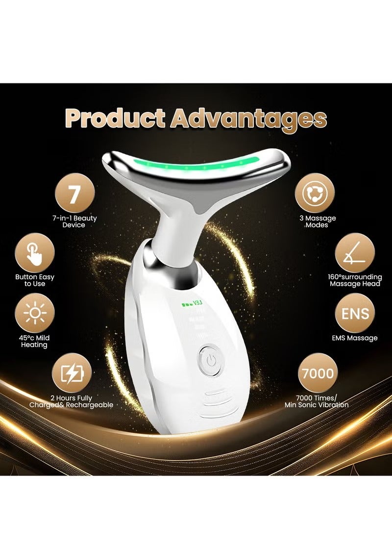 XUNXI-Neck beauty instrument, reduce neck lines, neck care, face lifting and firming, remove wrinkles beauty instrument - Image 2