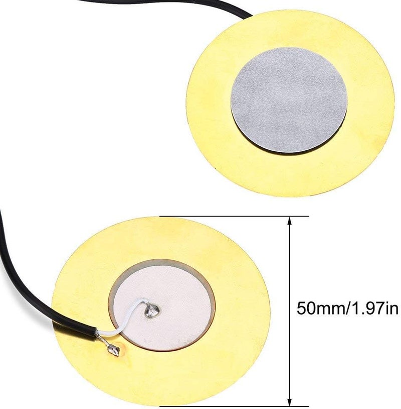 ONWON Onown Pickup Wiring Kit - Piezo 50mm Sensitive Transducer Pickups Prewired Amplifier with 6.35mm Output Jack for Cigar Box Guitars and Acoustic Instruments - Image 3