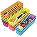 Prextex Prextex Classroom Pencil Organizer Pencil Basket or Crayon Basket, Variety Colors (12 pack)  - Image 2