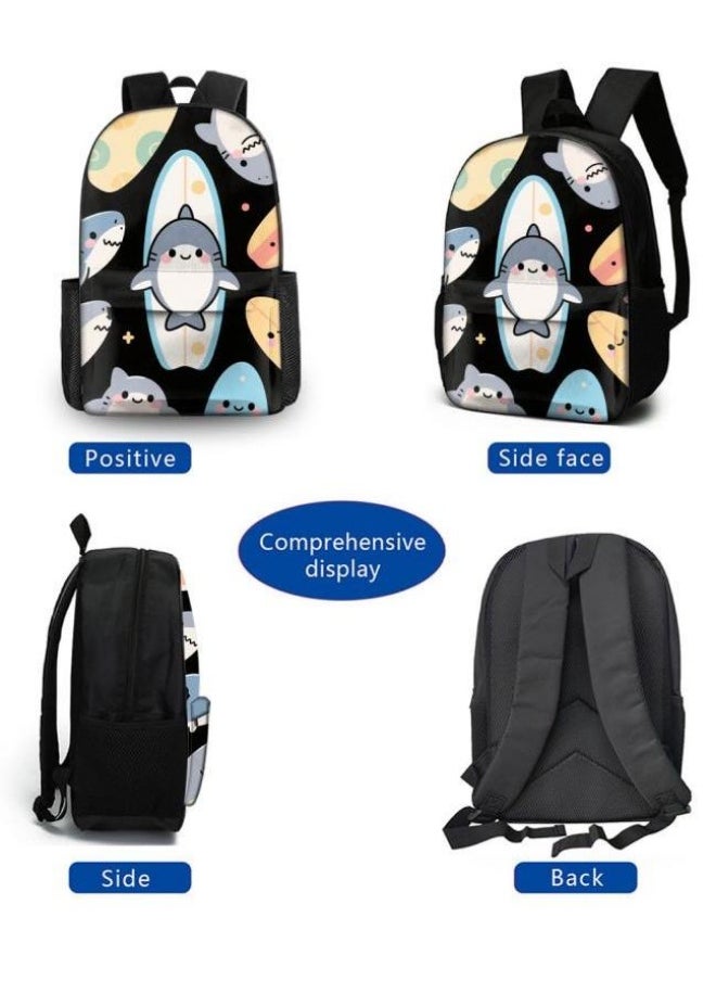 Generic [Super new special offer] Cartoon theme bag three-piece set | double-shoulder + hand-held + storage pen bag | gift self-use good-looking - 160  - Image 3