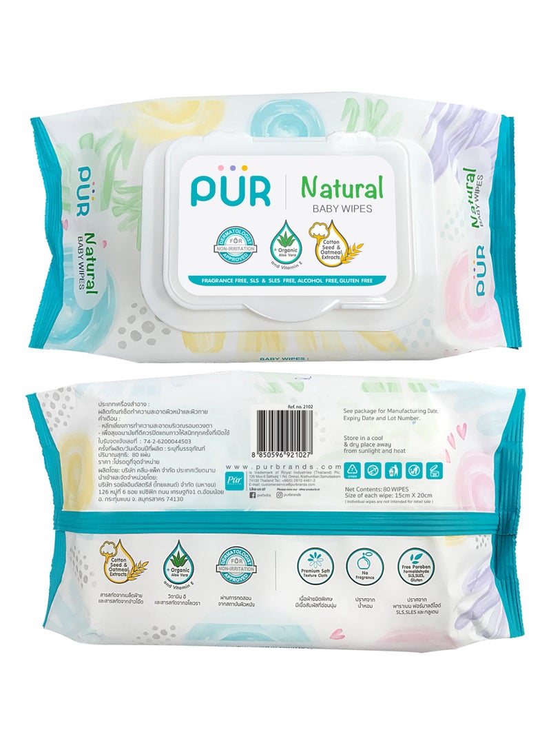 PUR brand Natural Baby Wet Wipes