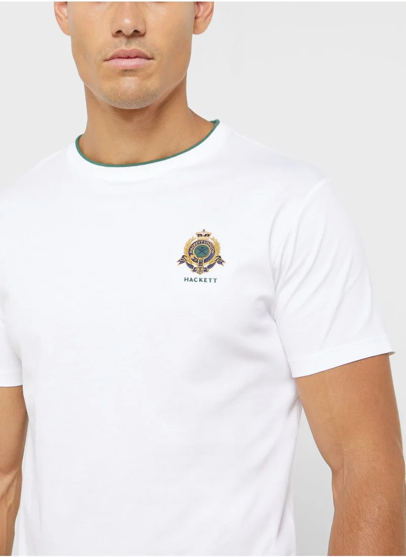 Hackett Logo Crew Neck T-Shirt
