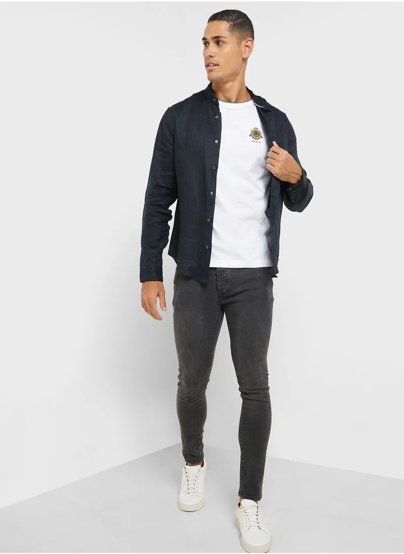 Hackett Logo Crew Neck T-Shirt