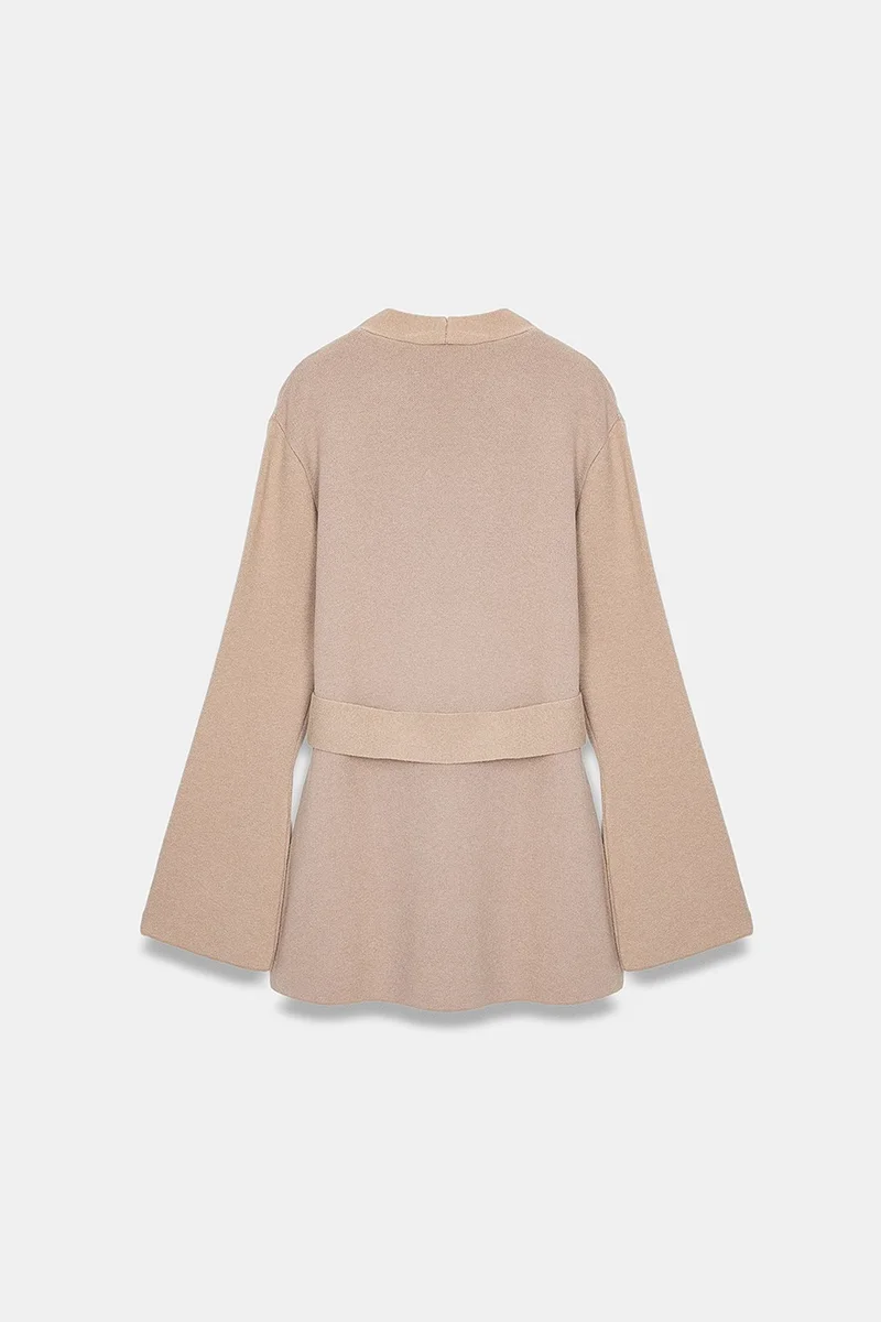 Dilvin Beige Natural DILVIN Women's Acrylic Wool Blend Cardigan for Women | Best Price UAE