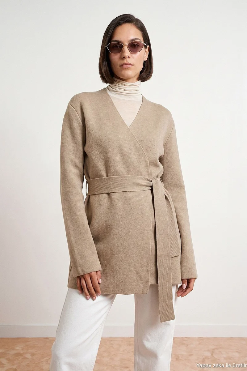 DILVIN Women's Acrylic Wool Blend Cardigan