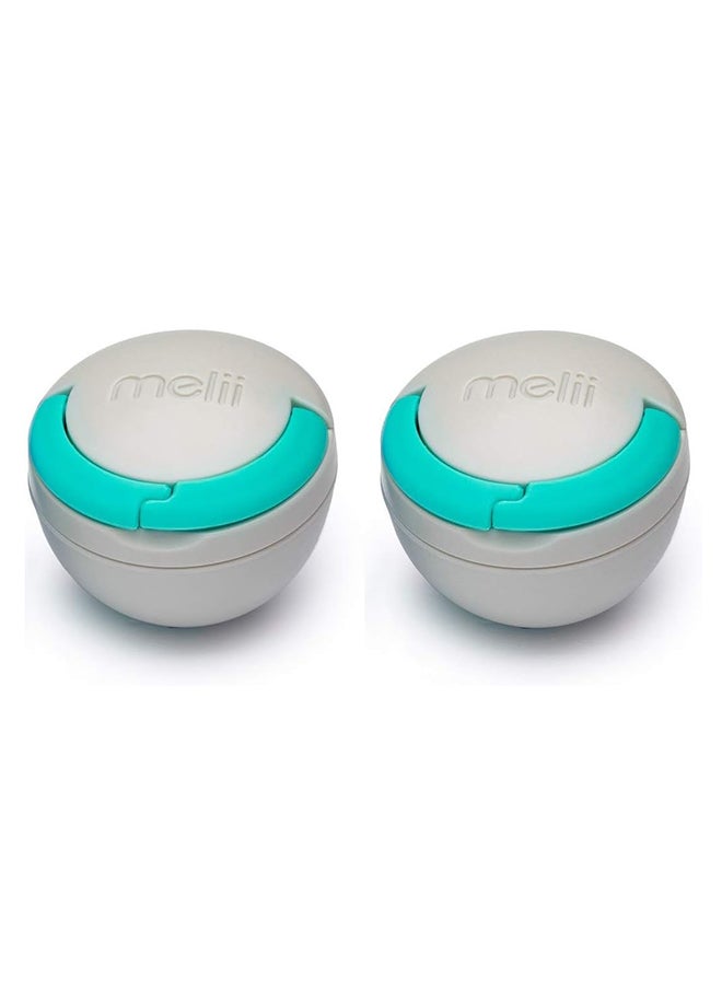 melii Pack Of 2 Pacifier Pod, Grey  - Image 1
