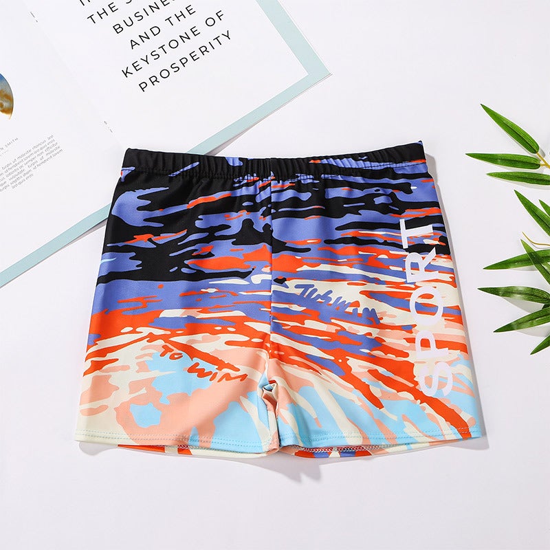 إسكدنيا Men'S Swimming Trunks Teenagers Big Children Swimming Junior High School Students 14 Senior High School 12 Fat Baby 15 Beach Trunks Training Pants 16 - Image 5