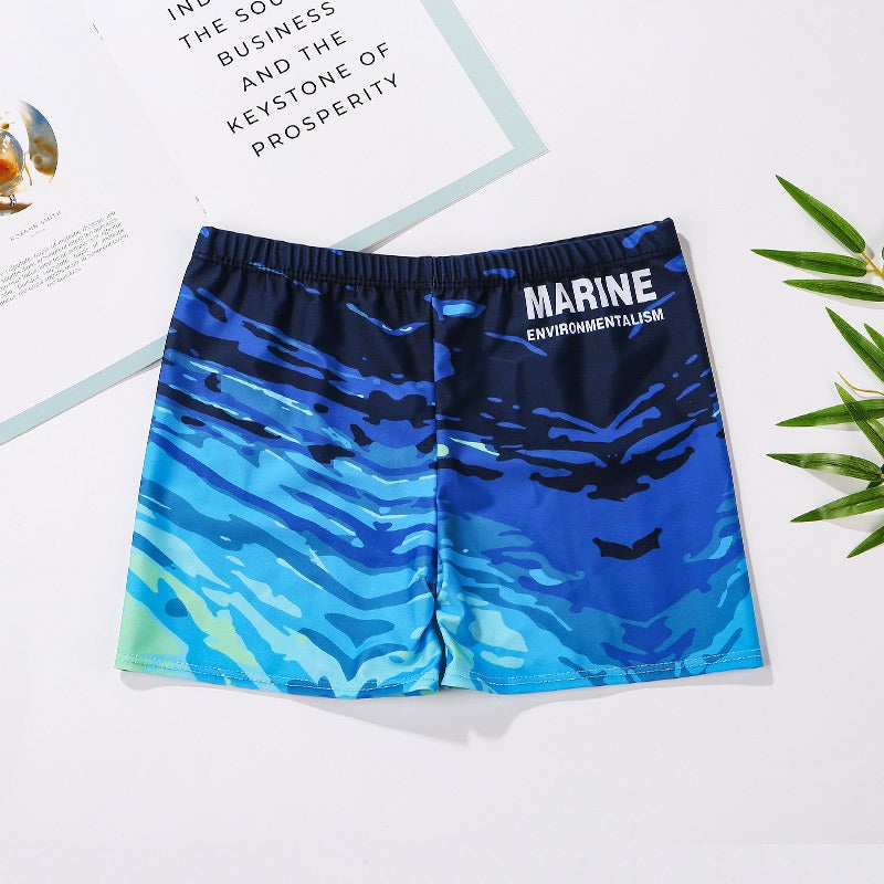 إسكدنيا Men'S Swimming Trunks Teenagers Big Children Swimming Junior High School Students 14 Senior High School 12 Fat Baby 15 Beach Trunks Training Pants 16 - Image 4