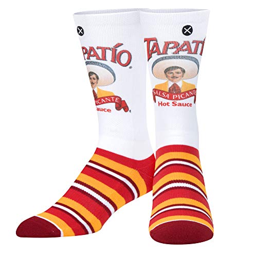 Odd Sox, Tapatio Salsa Hot Sauce, Novelty Crew Socks, Funny Cool - Image 1