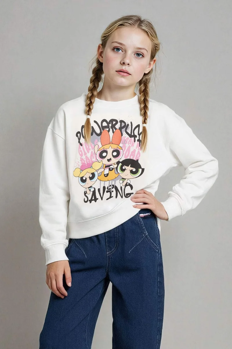 ديفاكتو Girl PowerPuff Girl Oversize Sweatshirt