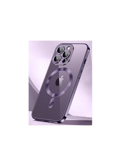 iphone13 Pro Max Case Cover Logo View Back Case Cover Compatible for iphone 13 Pro Max | Slim Shockproof | Super Soft TPU | Raised Edges | Anti-Shock | Anti-Yellow (Deep purple)