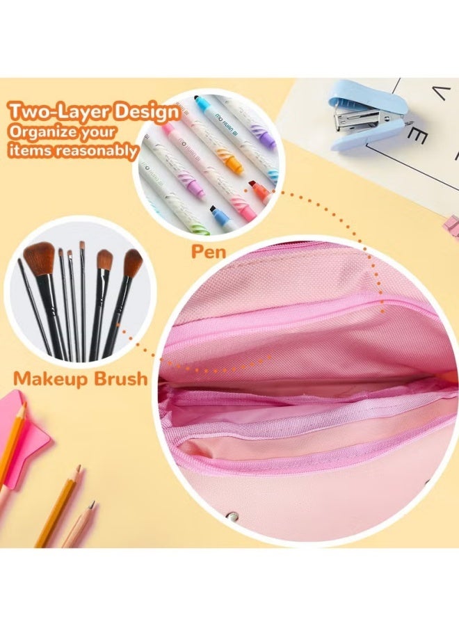 كيتي حقيبة أقلام رصاص لطيفة، حافظة أقلام Kawaii كبيرة للمستلزمات المدرسية هي هدية رائعة لمكاتب الأطفال والمدارس ومناسبة للفتيات - Image 4