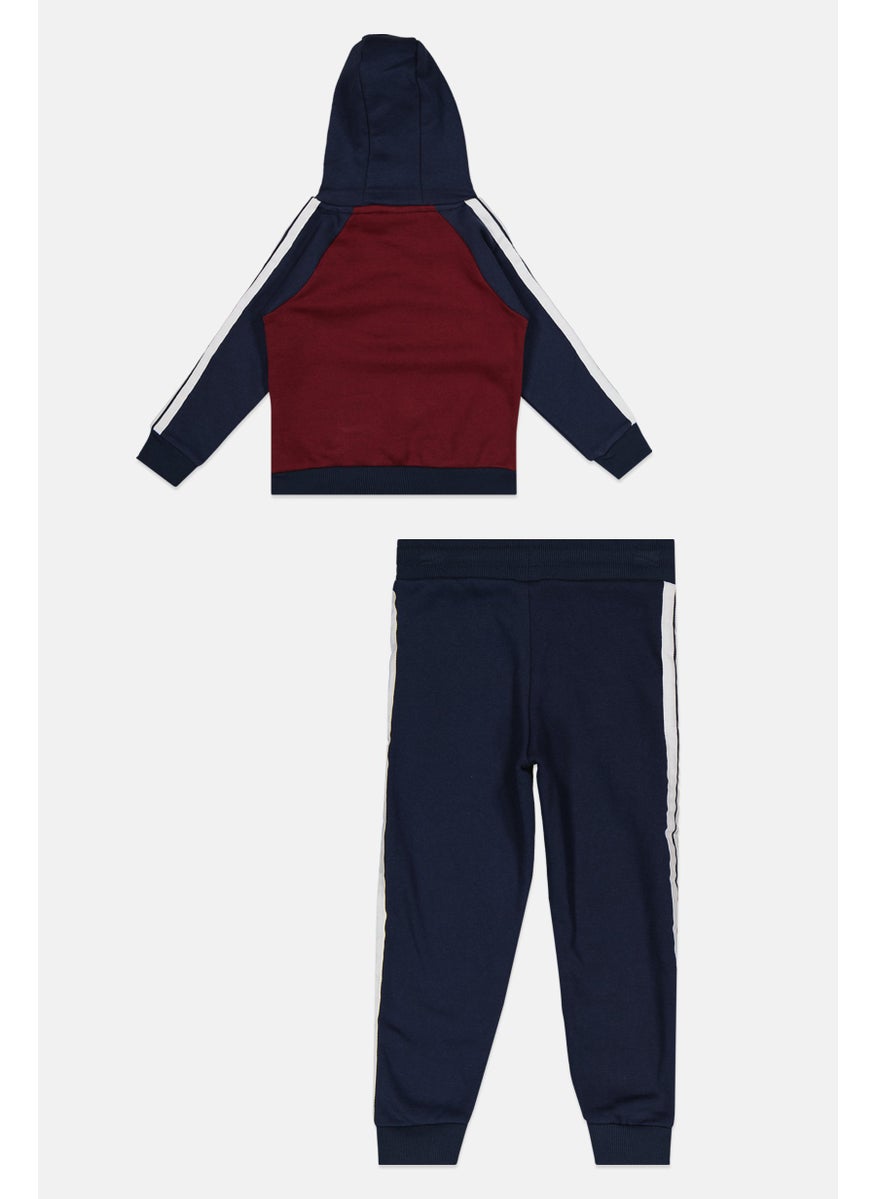 Ellesse Kids Boy 2 Pieces Long Sleeve Hoodie And Sweatpants Set, Navy  - Image 2
