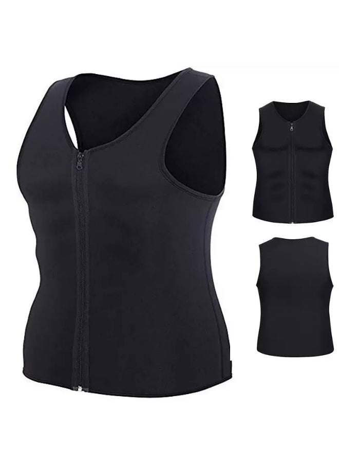 فوريول بدلة تنحيف الجسم للرجال، سترة ساونا، سترة عرقية، ملابس داخلية لتخفيف الوزن، قميص لحرق الدهون، tops رياضية لتمارين اللياقة البدنية، ملابس شكل الجسم. - Image 4