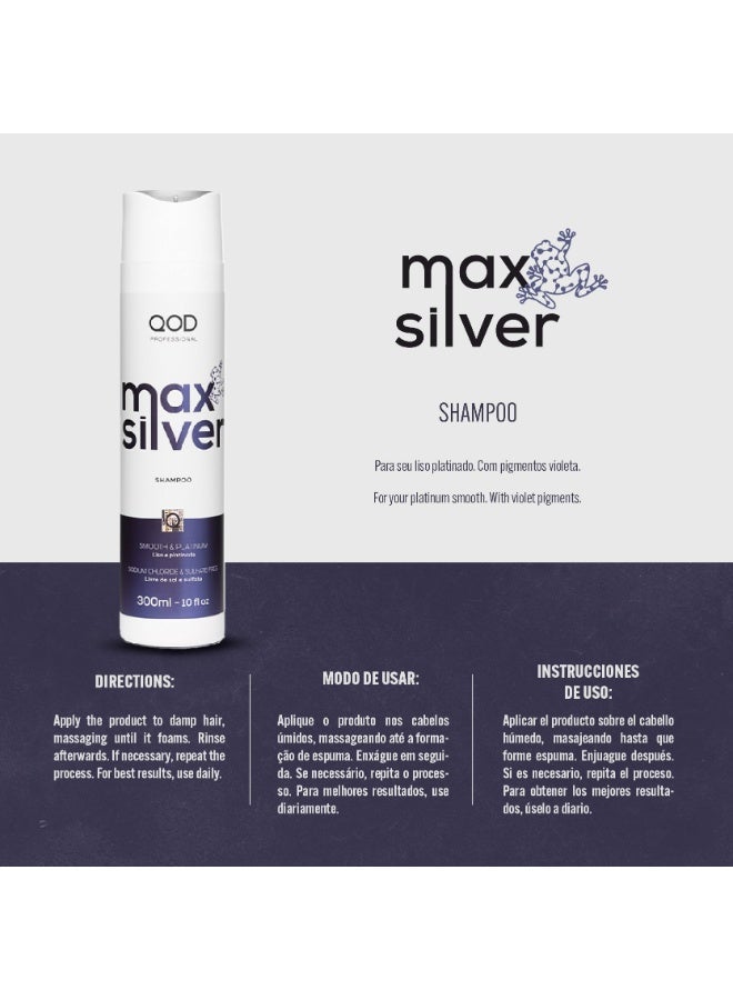 QOD PROFESSIONAL Max Silver Shampoo 300ml - Image 3