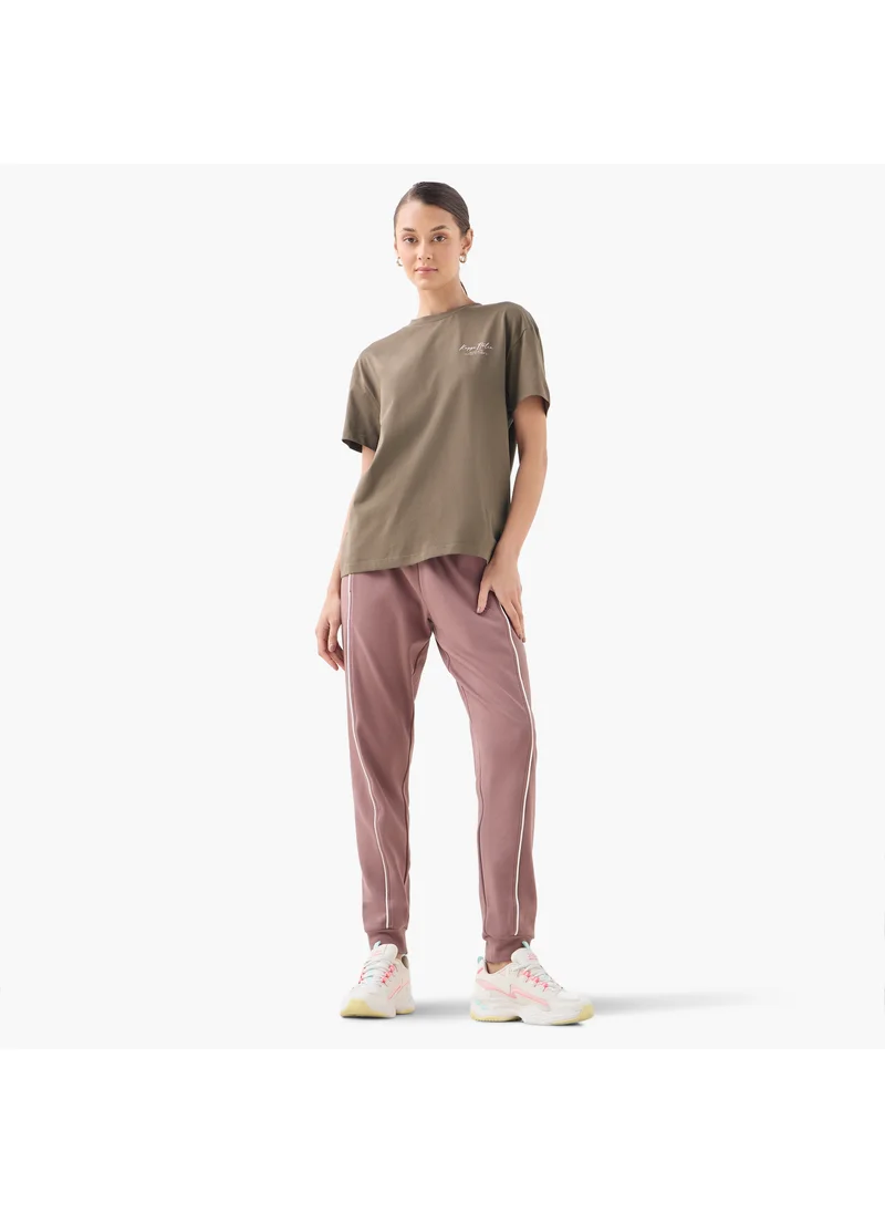 كابا Kappa Graphic Print T-shirt with Crew Neck