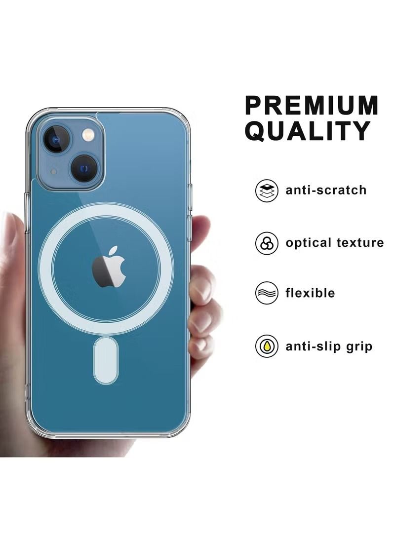 IAF Protective Case Cover (iPhone 14) Compatible with Magsafe Charging & Accessories Hard Back Clear Case Cover for Apple iPhone 14 6.1 inch 2022 Launched  - Image 1