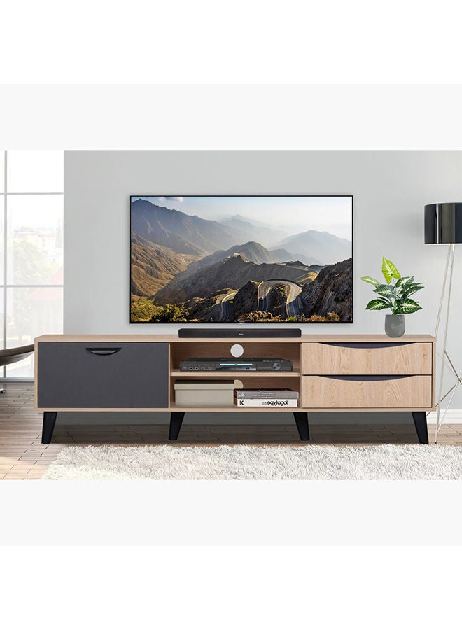 Home Box Darwin 2-Drawer TV Unit For TVs Up To 70 Inches 48x180x40 cm - Image 2