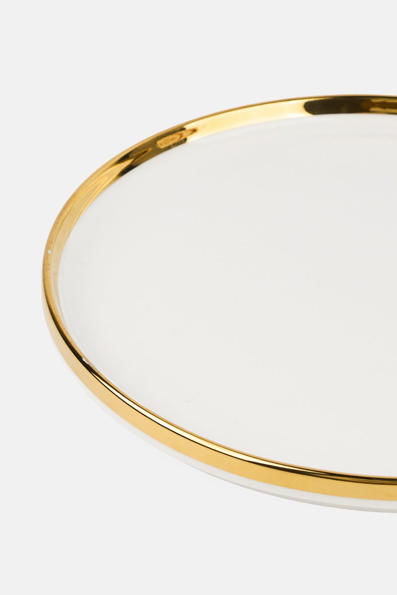 Bombay طبق سلطة سيراميك، أبيض - Image 3