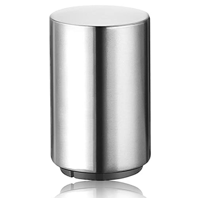 Premium Automatic Beer Bottle Opener (Stainless Steel), No Damage to Caps, Portable Push Down and Pop Off Magnetic Cap Catcher, QUICK Fun Bartender Openning Tool for Corkscrew Lid Home Bars Kitchen