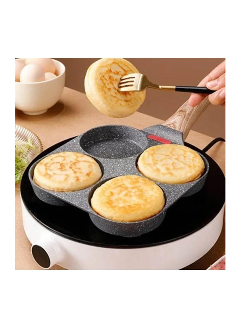 مقلاة بيض غير لاصقة لصنع البان كيك والأومليت من سبائك الألمنيوم لطهي البيض المقلي والأومليت - Image 2