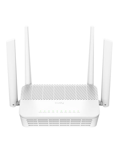 Cudy WR3000S AX3000 Dual Band WiFi 6 Mesh Router, 5 Gigabit Ethernet RJ45 Ports, 4 Antennas, MU-MIMO, OpenVPN, Wireguard, Zerotier, Ipsec VPN, Cloud APP
