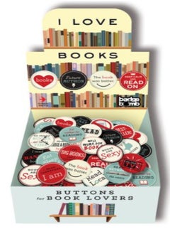 I Love Books Button Box 24 Designs120 Buttons by  Paperback 