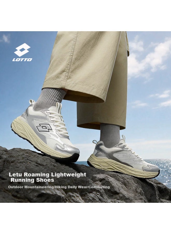 Lotto Fang Outdoor Trail Running Shoes Uni Spring Wear-resistant Breathable Hiking Mountaineering Sports Shoes Silver Size 39 - Image 2
