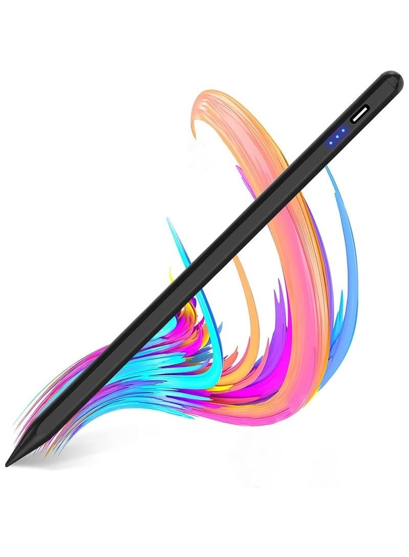 Stylus Pen for iPad,Stylus for 9th and 10th generation iPad with palm rejection, positively compatible with Apple 10th, 9th, 8th, and 6th generation, Pro 11,Black - Image 1