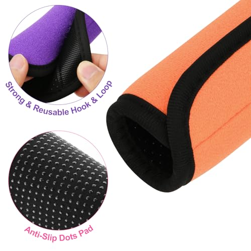 Cosmos 5 Pcs Luggage Handle Wraps Soft Neoprene Grip Handle Cover Detachable Luggage Identifier for Luggage Suitcase Travel Bag Trolley Case Travel Accessories (5-Color (Anti-Slip)) - Image 3
