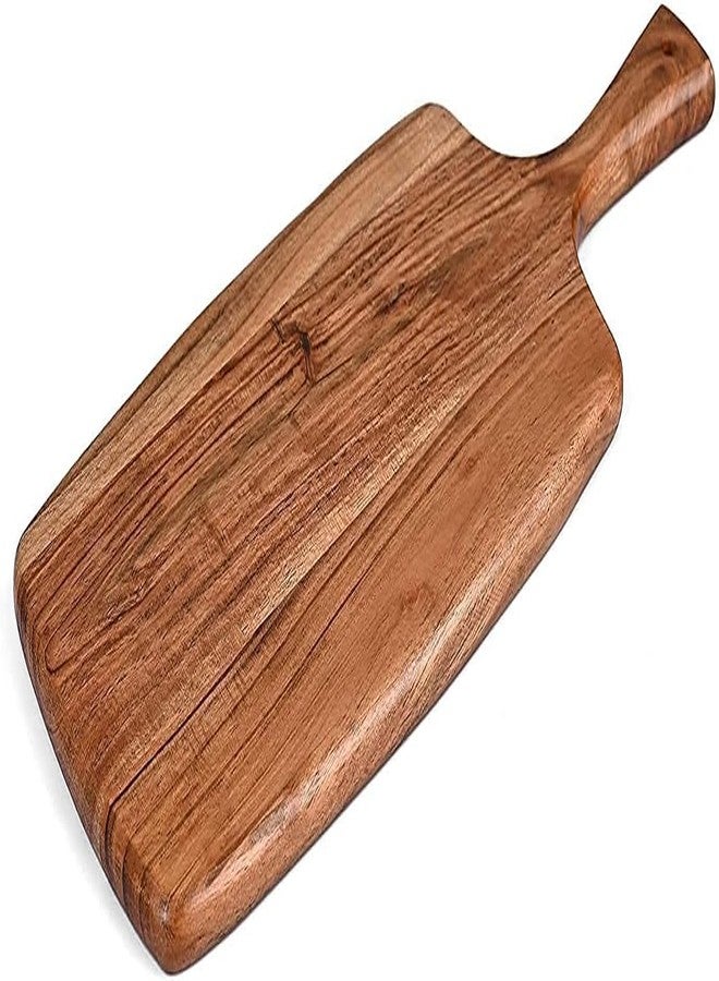 WEBHUSHI Acacia Wood Cutting Board - Wooden Kitchen Chopping Boards for Vegetables, Fruits, Meat, Cheese, Bread & Wooden Serving Platter 17 By 7 Inches - Image 1