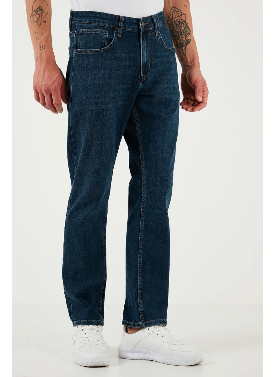 بوراتي Stretch Cotton Comfort Fit High Waist Straight Leg Jeans Men's Jeans 4400S57TEXAS