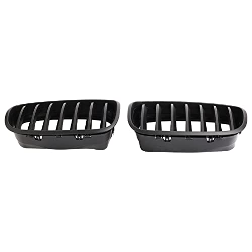 BILLDIO ABS E70 Grill,Front Kidney Grille Compatible with 2007-2014 X5 E70 X6 E71 (Single slats Matte black Grills, 2-pc Set) - Image 3