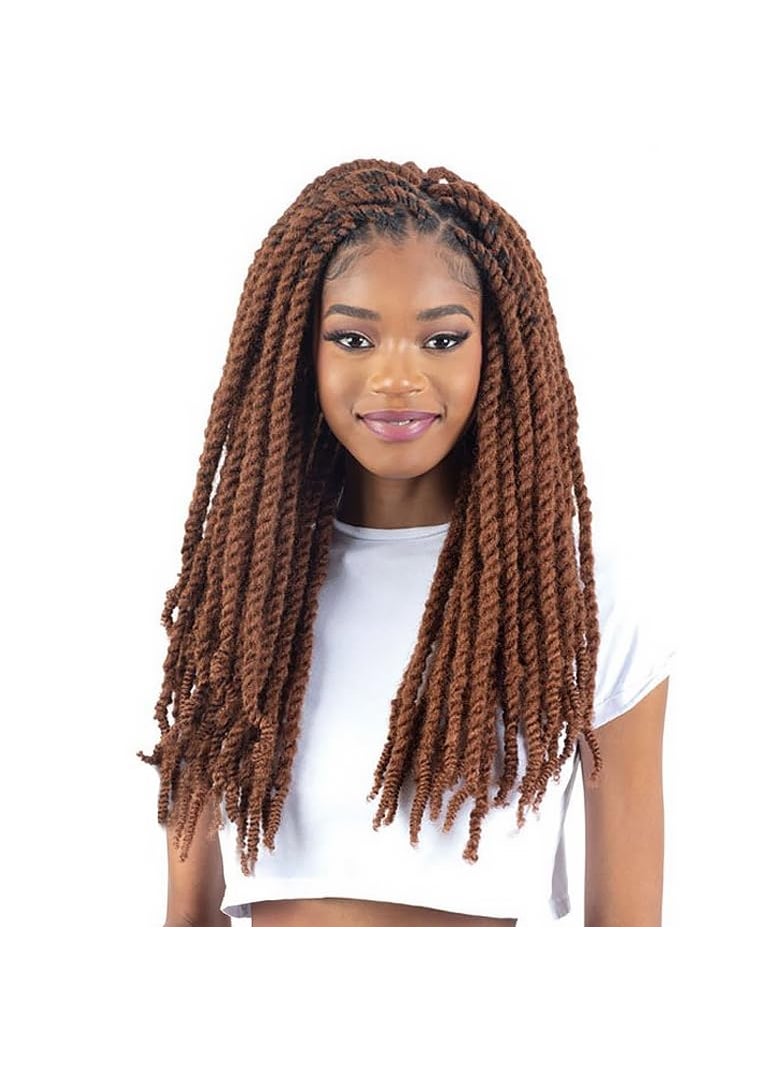 FREE TRESS - Synthetic Braid  3X Cuban Twist Soft  Natural 16 30 - Image 1