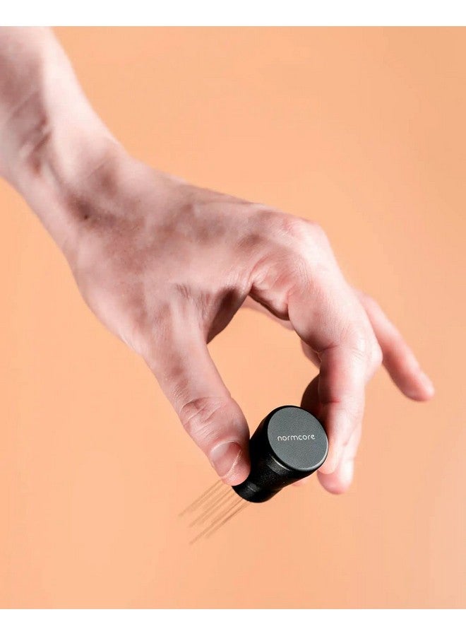 Normcore WDT Distribution Tool V2-9 Prong Espresso Distribution Tool - Needle Espresso Stirrer I 0.3mm Thick Spring Wires - Espresso Coffee Stirrer - Anodized Aluminum Handle - Image 3