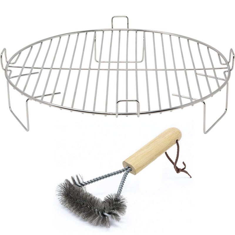 2 inch Anti Rust Stainless Steel Grill Rack Compatible with Nuwave Oven Pro Pro Plus Elite Breville Black  Decker Convection Oven Replacement Stackable Reversible 1 inch for Cooking Cooling