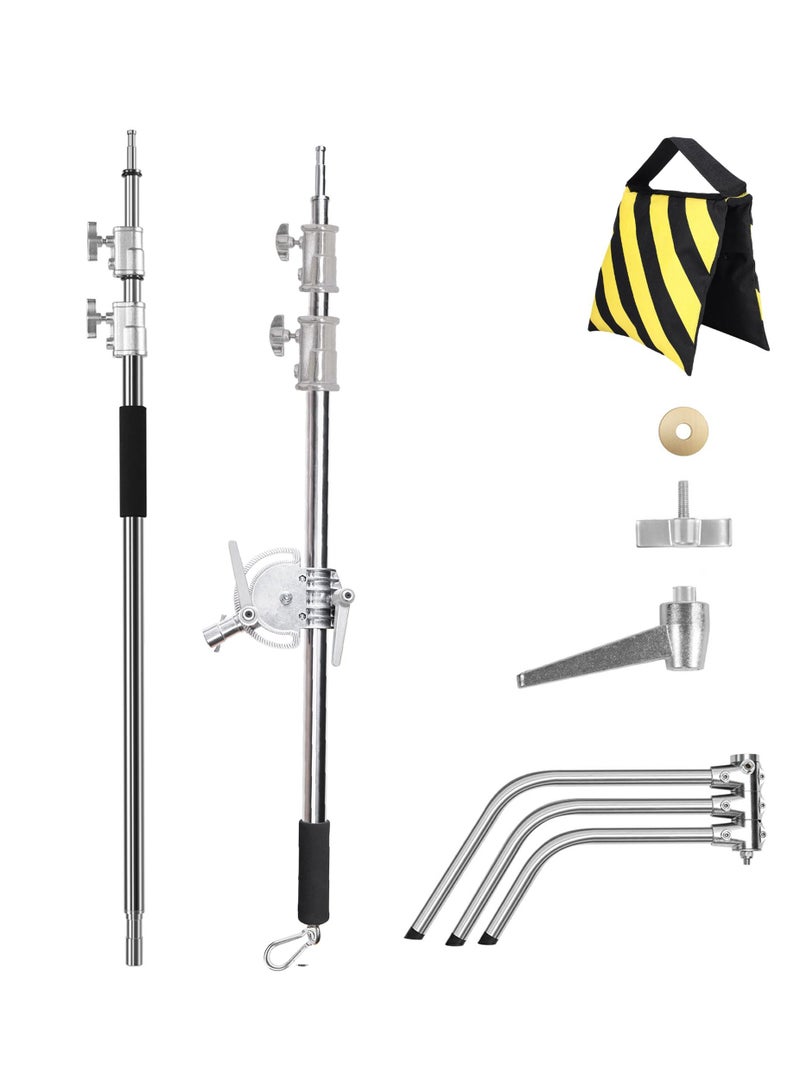 Coopic HeavyDuty CStand 1-Pack for Video Lightning Photograpy Equipment with BOOM ARM - Image 3