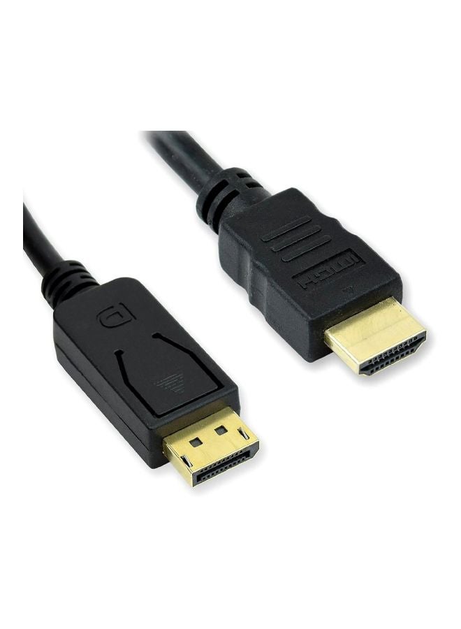 كابل محول من DP إلى HDMI أسود - Image 3