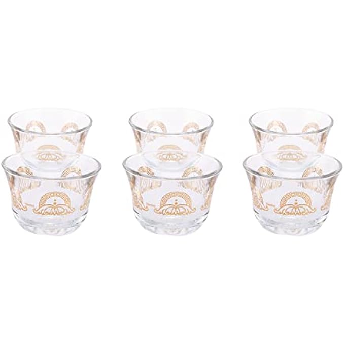 rayihni Cawa Cup 6Pcs Set L6Cm Xw6Cm Xh5Cm Transparent 6251142394241 - Image 1