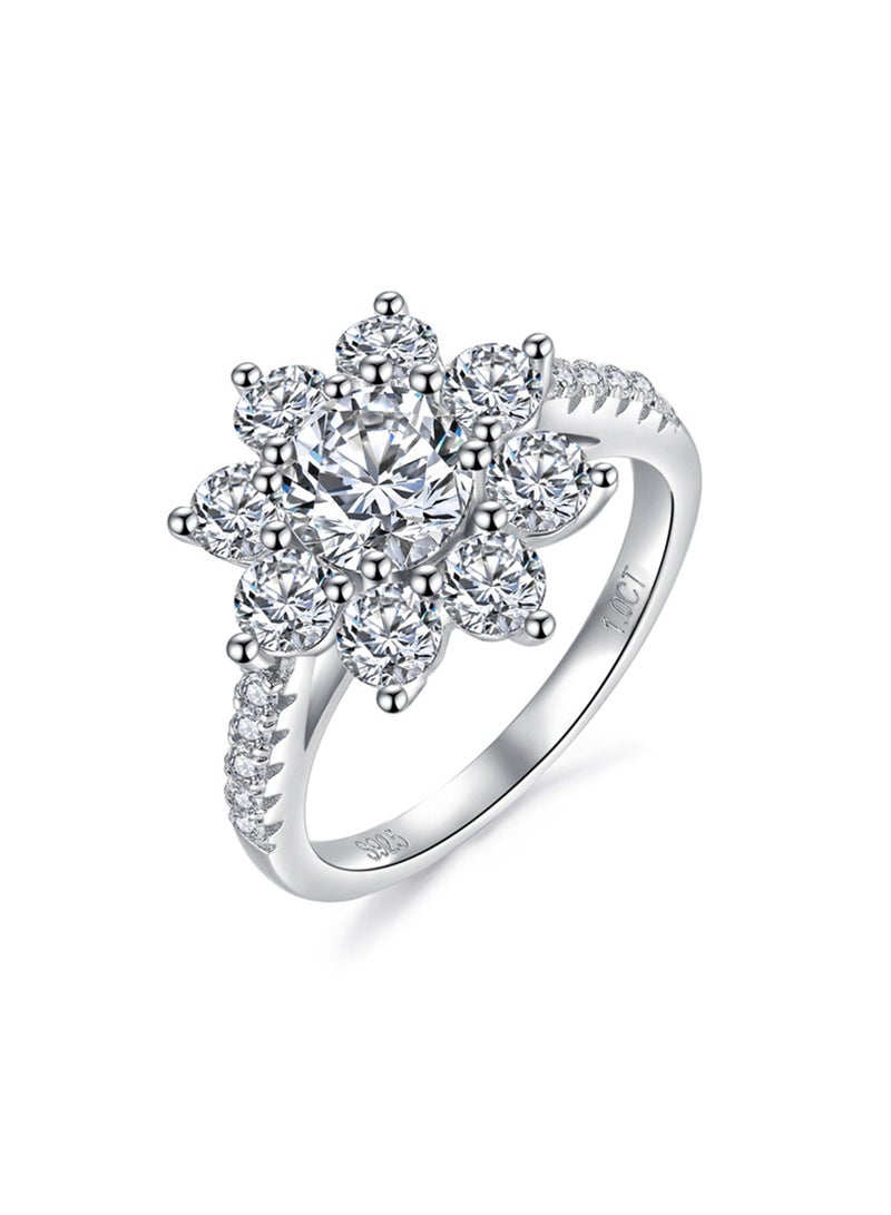 QUAINT 1-Carat Moissanite Sunflower Ring - Image 1