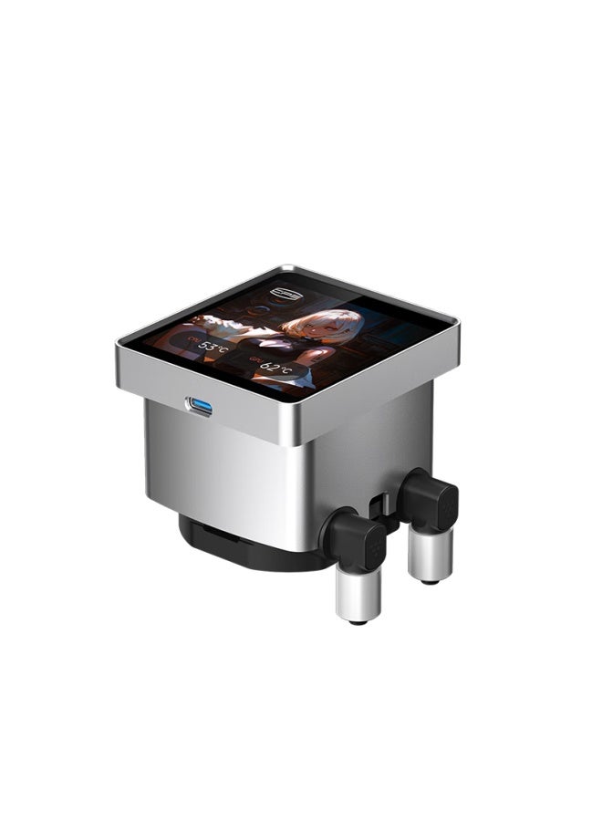 Pccooler Silver Wing Dt360 Argb Display Wh All-in-one Cpu Liquid Cooler / 3.4-inch Ips Display / 8-year Warranty / Supports 1851 - Image 2