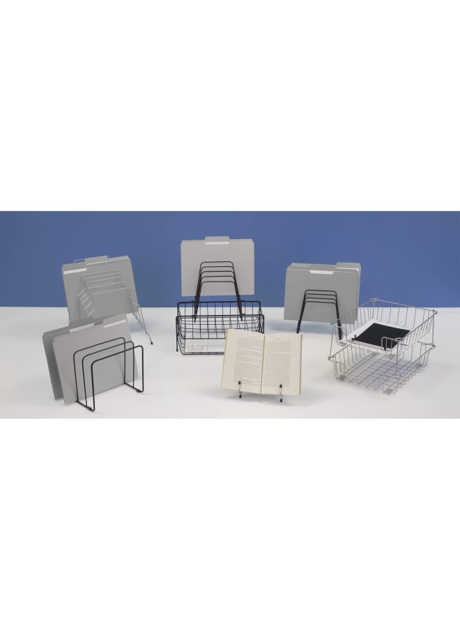 Fellowes Fellowes Wire Desk Tray Organizer  1 Section  Letter Size Files  10  X 14.13  X 3   Black  - Image 4