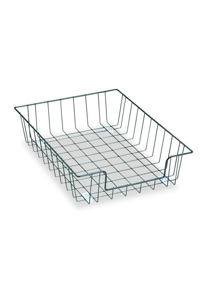 Fellowes Fellowes Wire Desk Tray Organizer  1 Section  Letter Size Files  10  X 14.13  X 3   Black  - Image 2