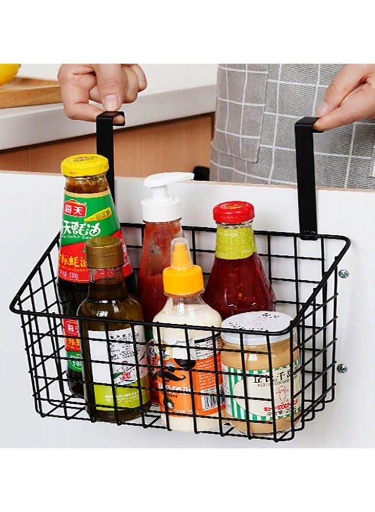 DubaiGallery 1pc Stylish Hollowed Out Cabinet Door Storage Rack - Portable, Space-Saving Over Door Basket for Kitchen Spice Organization & Bathroom Storage - Durable, Easy-Move Design for Effortless Household Supplies Management  - Image 2