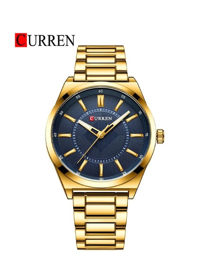 CURREN CURREN 8407 Original Brand Stainless Steel Band Wrist Watch For Men  - Image 1