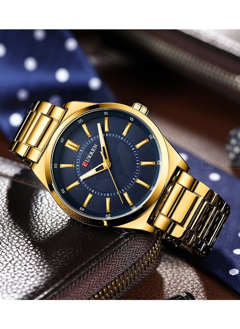 CURREN CURREN 8407 Original Brand Stainless Steel Band Wrist Watch For Men  - Image 3